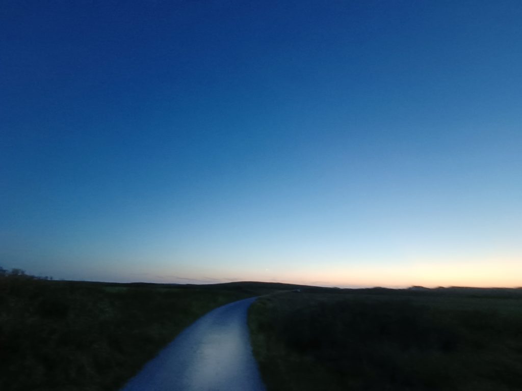 Landschap onder wisselend weer